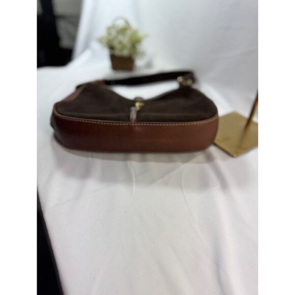 Coronado Dark Chocolate Suede Concealed Carry Purse with Brown Leather Strap - Picture 11 of 16